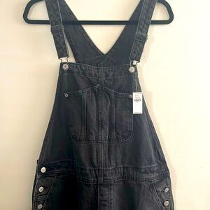 Old Navy Black Denim Overalls, Size 14, New with Tags